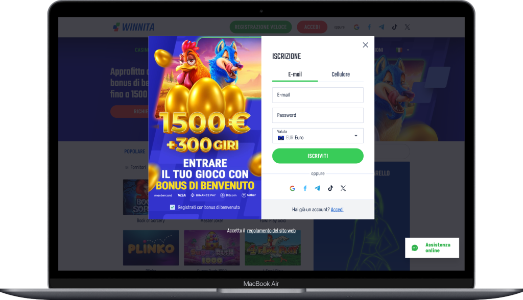 Scopri l'Esperienza Unica di Winita Casino